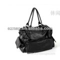 European style real PU leather lady handbag